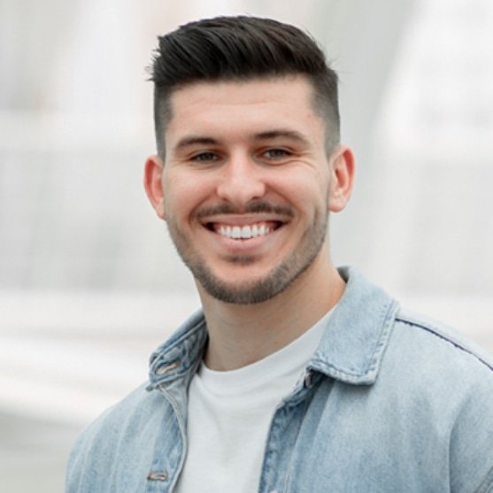 Image of a smiling male worker